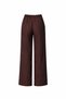 4808 women's buckle-detailed wide leg trousers - coffee - 2