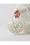 Handmade Satin Bridal Bag with Pearls, Wedding and Special Occasion Clutch Bag Oyster - 2