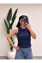Women's Halter Collar Ribbed Athlete
