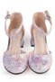 31- Evening Dress Shoes with Heart Accessories - Lilac - 4