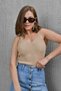 Women's Asymmetrical Collar Thessaloniki Knit Strap Body Blouse 10765 Ctn - 5