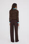 POLO COLLAR STRIPED KNITWEAR SWEATER - 5