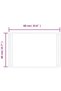 LED bathroom mirror, 40x60 cm - 5
