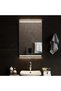 LED bathroom mirror, 50x80 cm