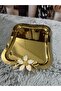 6-Piece Luxury Italian Model Zamak Presentation and Serving Tray with Daisy Accessories - 5