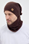 100% Micro Polar Fleece Extra Flexible and Soft Men's Beanie Neck Collar Set - 3