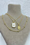 3-Piece Chain Necklace Set - Dorika Chain North Star and Sun Pendant - 3
