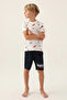 Boys' White Bermuda Set - 3