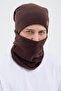 100% Micro Polar Fleece Extra Flexible and Soft Men's Beanie Neck Collar Set - 2
