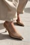 Noctra Stiletto Nude Patent Leather - 7