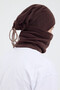 100% Micro Polar Fleece Extra Flexible and Soft Men's Beanie Neck Collar Set - 5