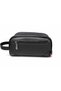 Unisex Black Portfolio Clutch Travel Cosmetic Care and Daily Handbag - 2