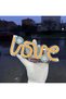 In-Car Neon Led Lighted Decor Love (12 Volt Suction Cup Amber Yellow) - 4