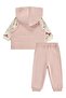 Tavşan Printed 3-Piece Set for 6-18 Months - Pink - 3