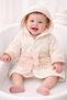 Baby Girl 4-Piece Boxed Luxury Gift Bathrobe Towel Set 0-24 Months Cotton