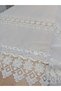 Cotton Tulle Curtain with Embroidery, Guipure, and No Pleats, Ready-Made Curtain - 3
