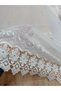 Cotton Tulle Curtain with Embroidery, Guipure, and No Pleats, Ready-Made Curtain - 2
