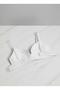 Women's White Seamless Gathering Bra - Non-Marking Laser Cut Seamless Bra White - 5