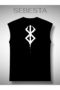 Back Printed Cotton 0-Neck Premium Oversize Sports Top