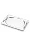 Grace Sade Platinum Tea Tray with Handle Premium 304 Stainless Steel 18/10 Cr-Ni Perfect Shine - 6