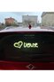 In-Car Neon Led Lighted Decor Love Heart (White with 12 Volt Suction Cup)