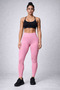 Women's High Waist Gathering Pink Sports Leggings – Flexible Fitness & Yoga Leggings