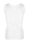 Girl's White 100% Cotton Wide Strap Ribbed Undershirt 6 Pack 4050 - 2