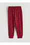 Red Crew Neck Galatasaray Printed Boys' Pajama Set