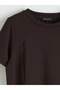 Crew Neck Ornamented Belt Detailed Mini Dress (S6)