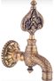 Engraved Perlatör Wall Mounted Hammam Kurna Ottoman Faucet Antique - 3