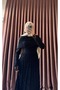 Lace Shoulder Dress with Draped Shoulders - 2