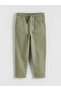 Green boy's gabardine shirt and pants - 4