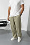 Men's Extra Loose Baggy Elastic Waist Premium Fabric Gabardine Trousers