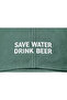 ''Save Water Drink Beer'' Embroidered Washable Cap /''Save Water Drink Beer'' Embroidered Washed Cap - 2