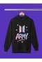Bts Bangthan Boys Printed 3-Yarn Quality Soft Texture Hooded Children's Sweatshirt