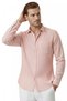 Orange Slim Fit 100% Cotton Striped Men's Shirt – New Season Summer Shirt with Pockets 2602627