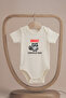 Organic 100% Cotton Monster Printed Short Sleeve Baby Bodysuit with Snap Fasteners