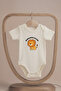 Organic 100% Cotton Father's Lion Printed Baby Bodysuit Short Sleeve Bodysuit