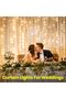 Curtain Lights, Fairy Lights for Bedroom, 300 LEDs Warm White Twinkle Lights 8 Modes USB Powered, Ic - 6