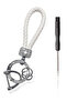 Leather-Look Stone Car Keychain – Stylish Keychain Compatible with Vehicle Logos - 2