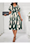 Women Green Printed Knee-Length Dress - 3