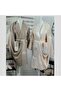 روب حمام تركي 6 فطع مطرز 100% قطن لون سكري - 2