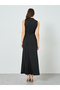 Black Maxi Dress with Tassel Detail - 5