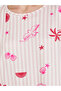 Pink All Over Print Sleep T-Shirt Dress - 3