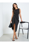 Women Black Sleeveless Bodycon Midi Dress