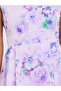 Lilac Floral Sleeveless Midi Dress - 4