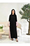 Women Color Block Pink Ruffled Sleeve Jalabiya - 6