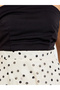Bandeau Neck Polka Dot Midi Dress - 4