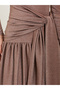 Beige Embellished Shimmer Drop Waist Maxi Dress - 4