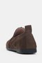 Velcorin Genuine Leather Women's Shoes with Front Line Detail - Brown - 5